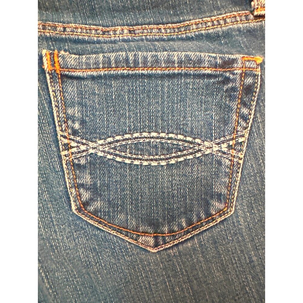 Abercrombie Fitch Size 0 Y2K Stretch Bootcut Jeans Low Rise Vintage Denim - Picture 12 of 12